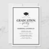 3フォトコラージュシンプル卒業式パーティー 招待状 (裏面)