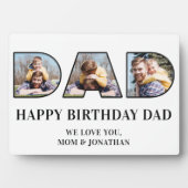 3フォトコラージュハッピーバースデーパパフォト切り出し フォトプラーク (正面)