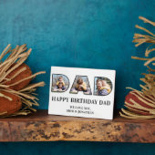 3フォトコラージュハッピーバースデーパパフォト切り出し フォトプラーク (側面)