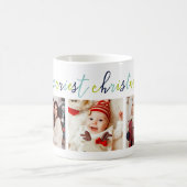 3フォトコラージュモダンスクリプメリート「クリスマス」 コーヒーマグカップ (中央)