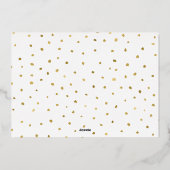 3フォトコラージュモダンスクリプメリート「クリスマス」 箔招待状 (裏面)