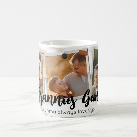 3フォトコラージュモダンファエレガントミリ愛 コーヒーマグカップ (中央)