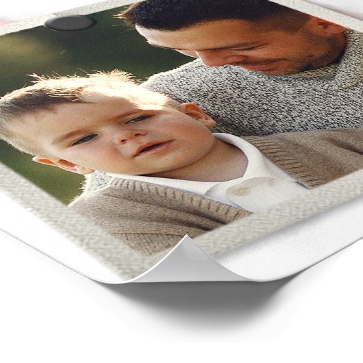 3フォトコラージュモダンファエレガントミリ愛 ポスター (角)