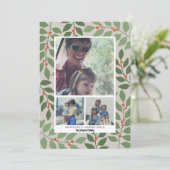 3フォトコラージュモダンボタニカルシーズンの挨拶 シーズンカード (スタンド正面)