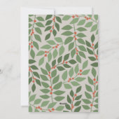 3フォトコラージュモダンボタニカルシーズンの挨拶 シーズンカード (裏面)