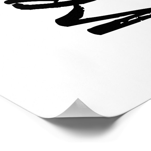 3フォトコラージュモダンメリークリスマスレジョイス ポスター (角)