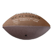 3フォトコラージュ付きファーストコーチパパのギフト アメリカンフットボール (回転270)