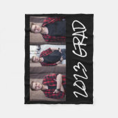 3フォトコラージュ卒業 フリースブランケット (正面)