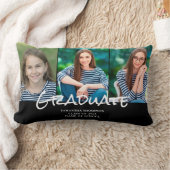 3フォトコラージュ卒業 ランバークッション (ブランケット)