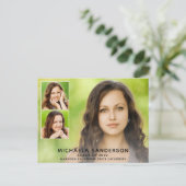 3フォトコラージュ大学高等学校卒業 案内ポストカード (スタンド正面)