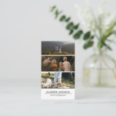 3フォトコラージュ撮モダン影 名刺 (スタンド正面)