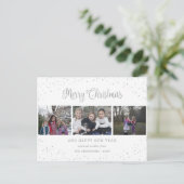 3フォトコラージュ書道 シーズンポストカード (スタンド正面)