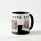 3フォトコラージュ最高のグランパ・エバパーソナライズされた マグカップ (正面右)