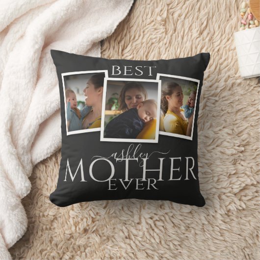 3フォトコラージュ母の家族が思い出に残る母の日 クッション (ブランケット)