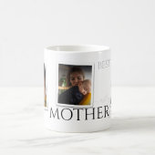 3フォトコラージュ母の家族が思い出に残る母の日 コーヒーマグカップ (中央)