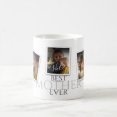 3フォトコラージュ母の家族が思い出に残る母の日 コーヒーマグカップ (中央)