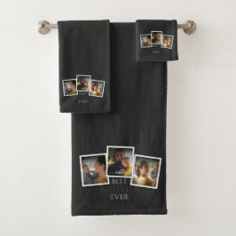 3フォトコラージュ母の家族が思い出に残る母の日 バスタオルセット