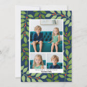 3フォトコラージュ海軍植物園の季節の挨拶 シーズンカード (正面)