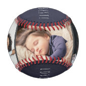 3フォトコラージュ父の日ラブユーパパ海軍 野球ボール (裏面)