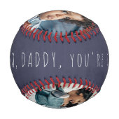 3フォトコラージュ父の日ラブユーパパ海軍 野球ボール (正面)