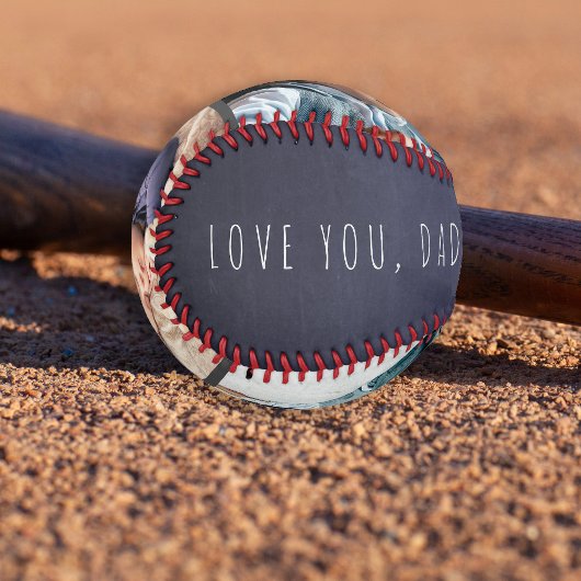 3フォトコラージュ父の日ラブユーパパ海軍 野球ボール