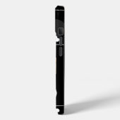 3フォトコラージュ犬の名前（白黒）ハート Case-Mate iPhoneケース (裏面 / 左)