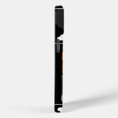 3フォトコラージュ犬の名前（白黒）ハート Case-Mate iPhoneケース (裏面 / 右)