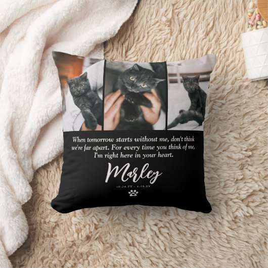 3フォトコラージュ猫ペットロス記念館 クッション (ブランケット)