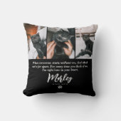 3フォトコラージュ猫ペットロス記念館 クッション (正面)