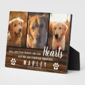 3フォトコラージュ素朴ペット損失記念碑 フォトプラーク (側面)