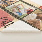 3フォトコラージュ素朴抽象芸術パーソナライズされた名 シェルパブランケット (3/4)