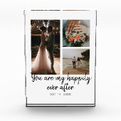 3フォトコラージュ結婚の記念日引用文 フォトブロック (正面)