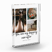 3フォトコラージュ結婚の記念日引用文 フォトブロック (左)