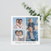 3フォトコラージュ自分のグリーティングフラットカードを追加 (スタンド正面)