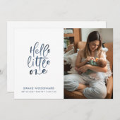 3フォトコラージュ誕生の状態モダン誕生 案内状 (正面/裏面)