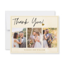 3フォトコラージュ金ゴールド水彩フローラ結婚