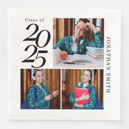 3フォトコラージュ2025年カスタム卒業パーティー (正面)