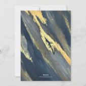 3フォトコラージュ・絵を描金ゴールド・ネービー・クワンザ・フォト シーズンカード (裏面)