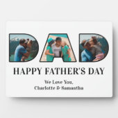 3フォトコラージュHappy Father's Dayフォト切り出し フォトプラーク (正面)