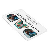 3フォトコラージュHappy Father's Dayフォト切り出し マグネット (右側)