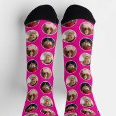 3フォトサークルコラ縁どージ – ピンク白 ソックス (上部)