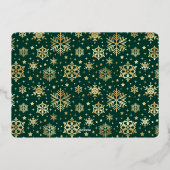 3フォトスパークルメリークリスマスグリーティング金ゴールド 箔シーズンカード (裏面)