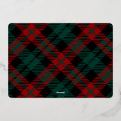 3フォトスパークルメリークリスマスグリーティング金ゴールド 箔シーズンカード (裏面)