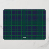 3フォトスパークルメリークリスマスグリーティング金ゴールド 箔シーズンカード (裏面)