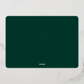 3フォトスパークルメリークリスマスグリーティング金ゴールド 箔シーズンカード (裏面)