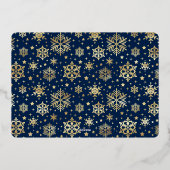 3フォトスパークルメリークリスマス金ゴールド 箔シーズンカード (裏面)