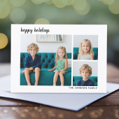 3フォトスモダンクリプトミニマルプレイド – 黒 シーズンカード