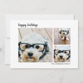 3フォトスモダンクリプトミニマルプレイド – 黒 シーズンカード (正面)