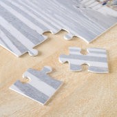 3フォトターコイズ水色 ジグソーパズル (側面)