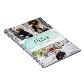 3フォトターコイズ水色 ノートブック (右側)